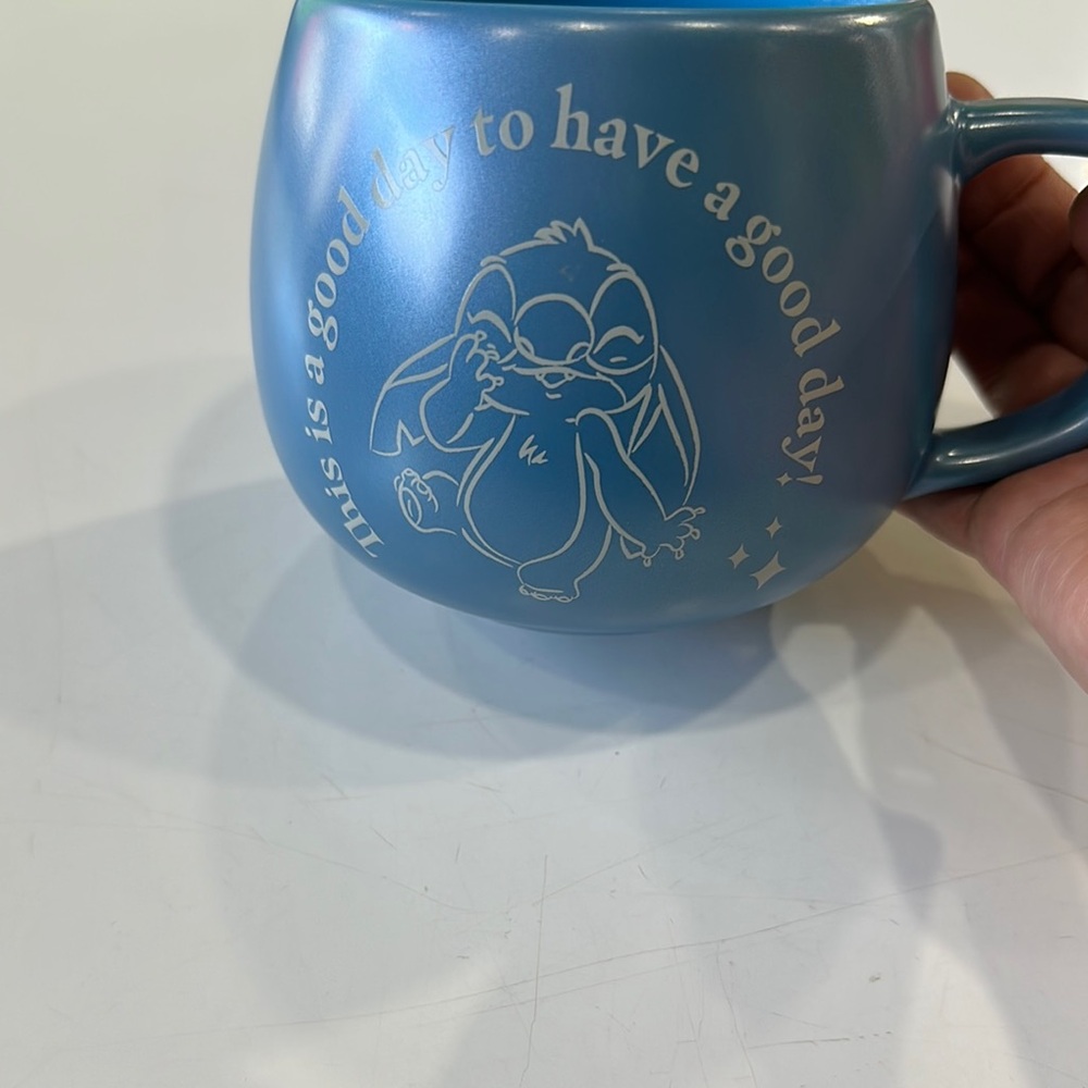 Disney Blue Mug with Stitch Design
